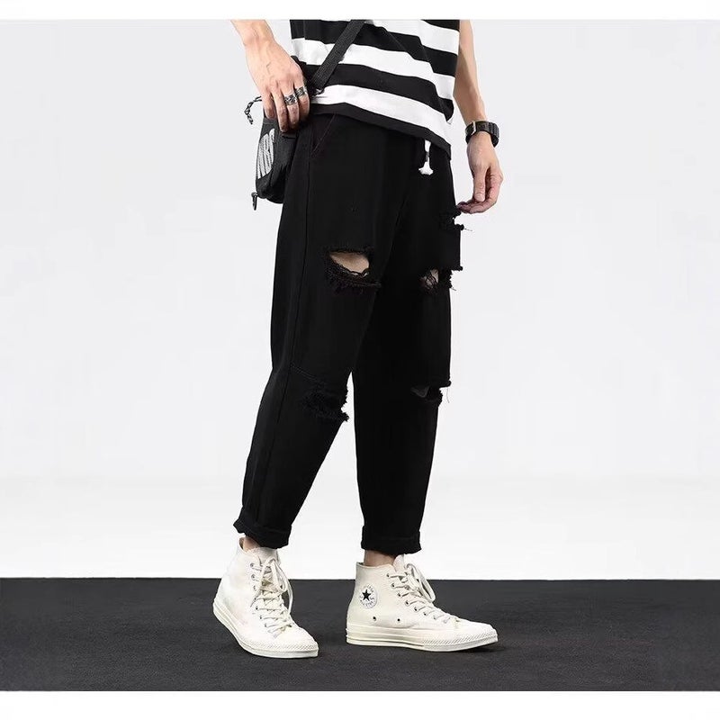 Unisex Classic Denim Jeans Loose Fit Daily Outdoor Wear - Image 3