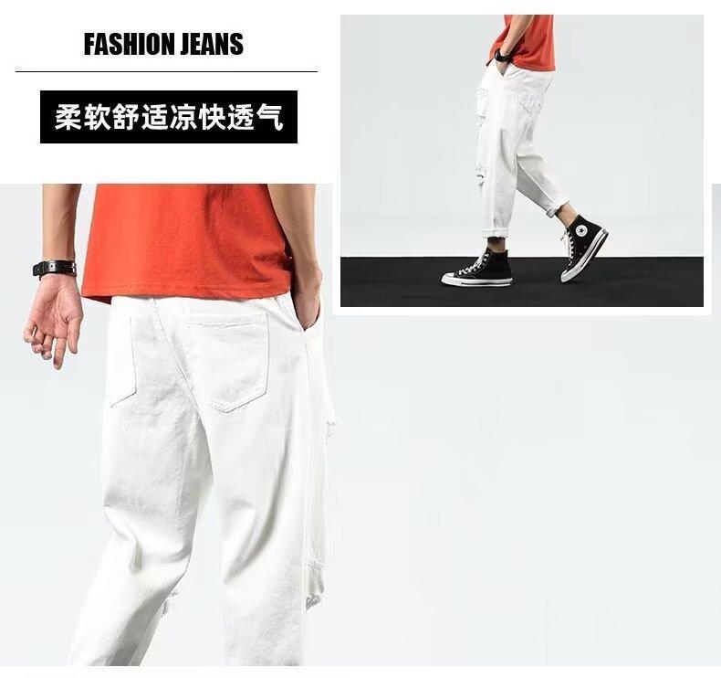 Unisex Classic Denim Jeans Loose Fit Daily Outdoor Wear - Image 1