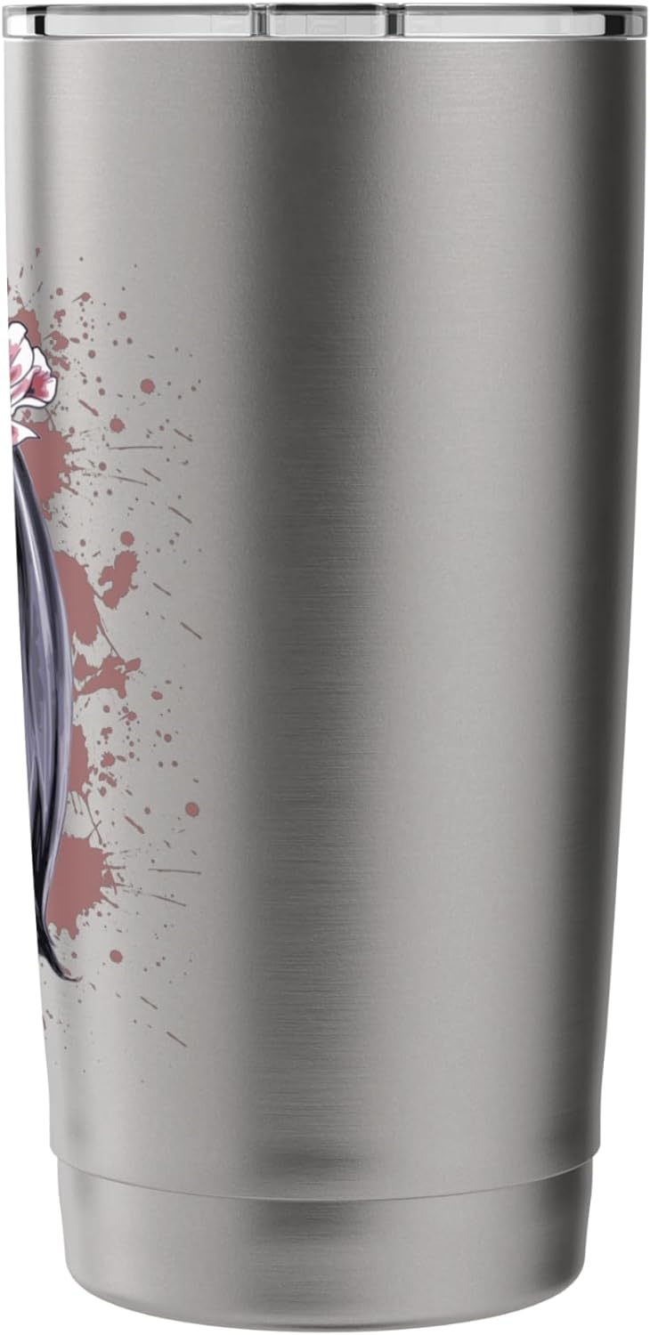 Halloween La Calavera Catrina Halloween Candy Sugar Skull Girl Stainless Steel Insulated Tumbler  - Image 2