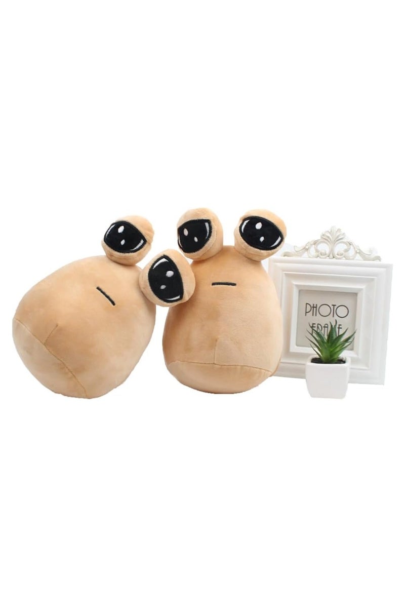 Gonice 8.6in Alien Sad Pou Plush Toy Stuffed Animal Hot Game, Emotion Alien Plushie Stuffed Animal Pou Doll, Children's Day Gift  - Image 4