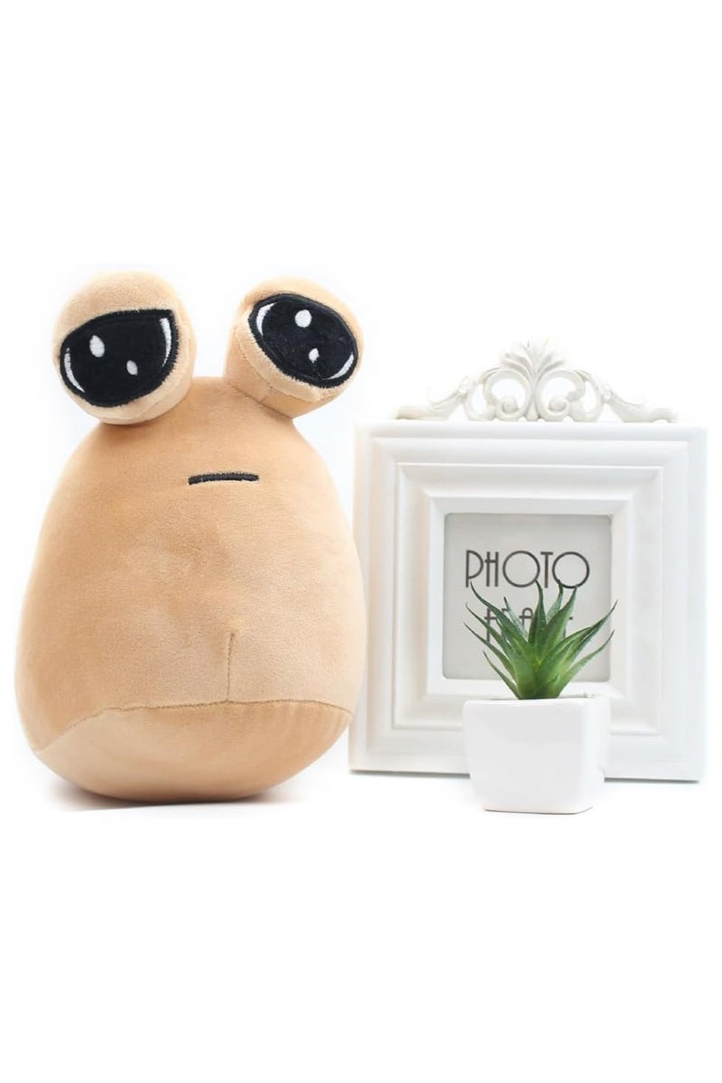 Gonice 8.6in Alien Sad Pou Plush Toy Stuffed Animal Hot Game, Emotion Alien Plushie Stuffed Animal Pou Doll, Children's Day Gift  - Image 5