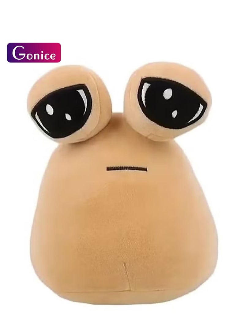 Gonice 8.6in Alien Sad Pou Plush Toy Stuffed Animal Hot Game, Emotion Alien Plushie Stuffed Animal Pou Doll, Children's Day Gift - Image 1