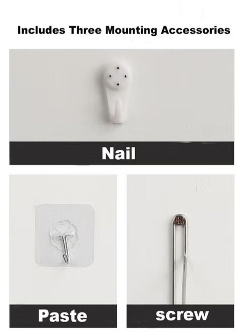 GuRiver 3-Piece Home Book Shelves Set Floating Shelves for Wall Hanging Wood Shelf Wooden Shelves with Metal Brackets Hanging Shelf Wall Organizers for Home Black Color Free Installation Tool - Image 3