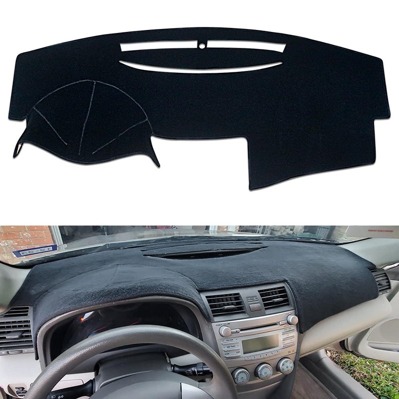 REMOCH Dash Cover for Toyota Camry Accessories 2007 2008 2009 2010 2011 Custom Fit Dashboard Cover Mat Pad Black