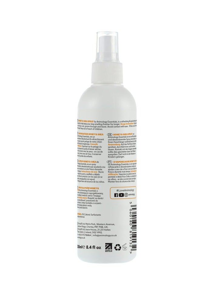 animology Essentials Honey And Shea Fragrance Dog Spray - Image 2