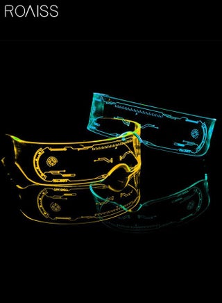 7 Colors Futuristic Luminous Glasses 4 Modes LED Light Up Glasses for Adults Men Women for Birthday Party Cosplay - view 5