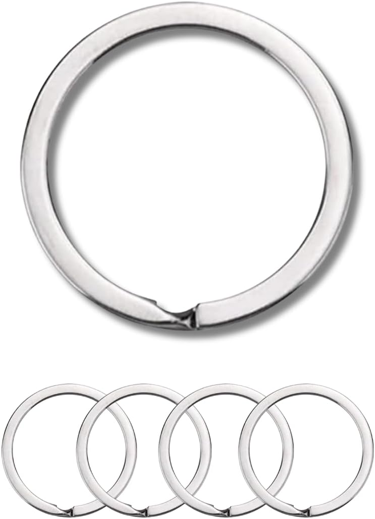 Tectonic 32mm Heavy Duty Key Rings for Key Chain, Car Keys & Home Keys 32mm (4-Pack)- 1 Yr Full Warranty - Image 1