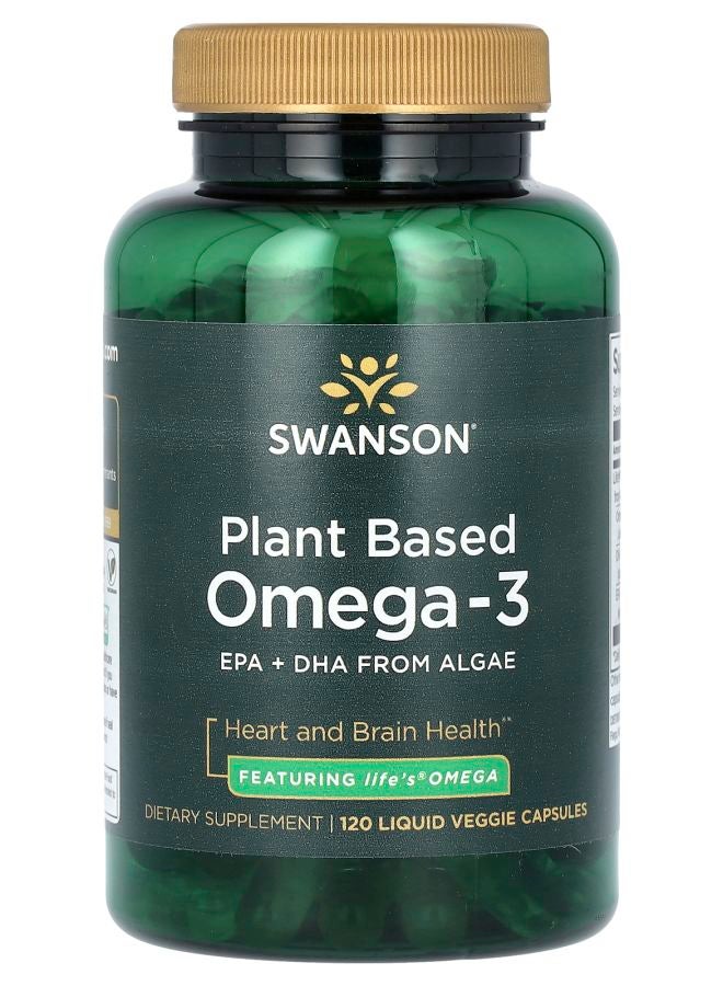 SWANSON Plant Based Omega3 120 Liquid Veggie Capsules