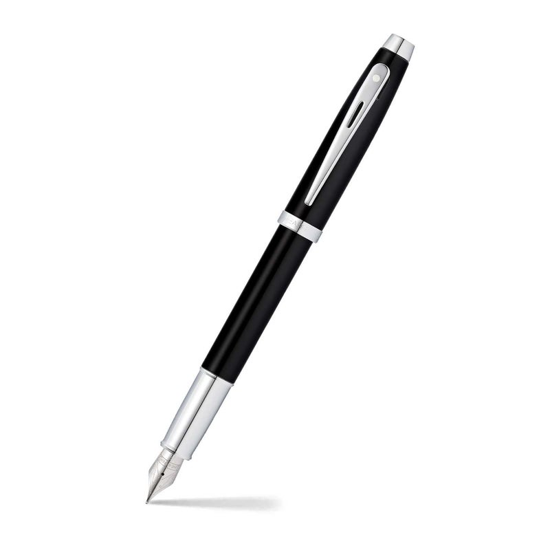 SHEAFFER Pen Sheaffer 100 E9317 Matte Black With Chrome Plated Trims Medium Fp - Image 1