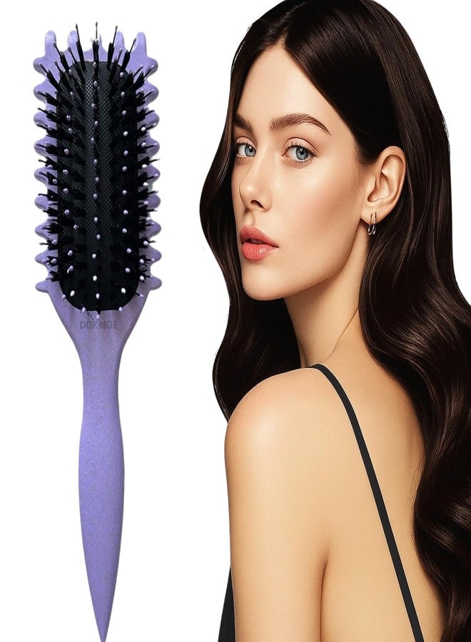 DOKMOE Curl Defining Brush for Curly Hair, Professional Paddle Hair Brush Comb, Flexible Detangling and Styling Brush, Shaping & Defining Curls, Hair Comb Tool, Hair Brush for Men & Women - Image 1