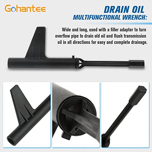 gohantee Metal Rod Oil Change Tool Transmission Oil Filling Tool 4pcs Replacement for Mercedes-Benz 725.0 9 Speed Transmission, Oil Draining Tool Set with Transmission Oil ATF109 Filling Adapter - Image 5