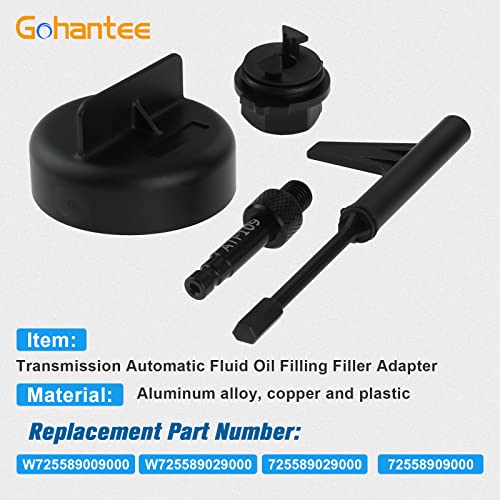 gohantee Metal Rod Oil Change Tool Transmission Oil Filling Tool 4pcs Replacement for Mercedes-Benz 725.0 9 Speed Transmission, Oil Draining Tool Set with Transmission Oil ATF109 Filling Adapter - Image 2