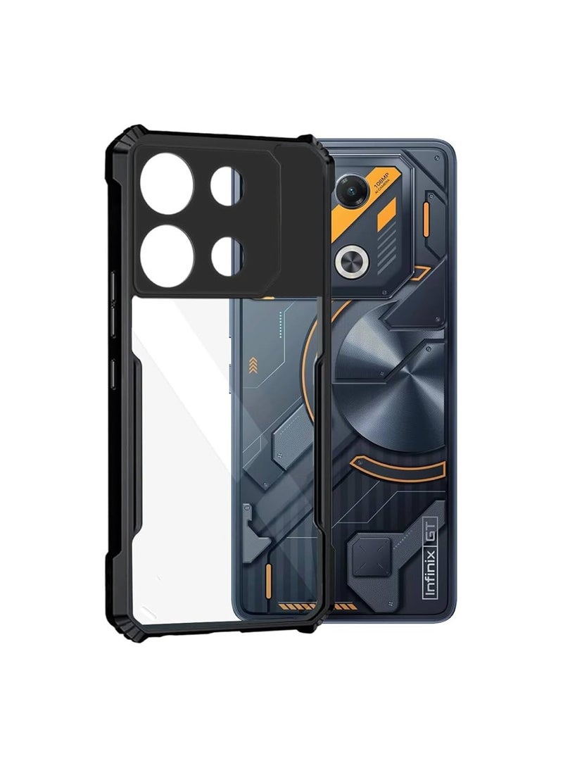 دبليو تيك غطاء حماية نحيف مصنوع من السيليكون TPU مع مصدات مرتفعة لهاتف انفينيكس GT 20 Pro 5G 2024 أسود - Image 2