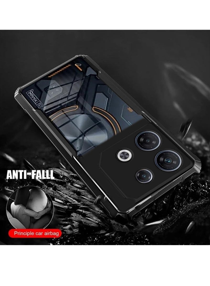 دبليو تيك غطاء حماية نحيف مصنوع من السيليكون TPU مع مصدات مرتفعة لهاتف انفينيكس GT 20 Pro 5G 2024 أسود - Image 4