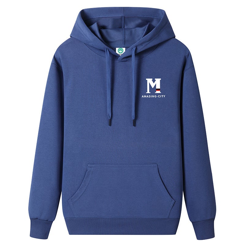 سويت شيرت هودي ثقيل للرجال من براند سبرينغ وأوتوم، سحب فضفاض، شخصية، شبابي، زوجين، جاكيت رياضي غير رسمي، أصفر - Image 5