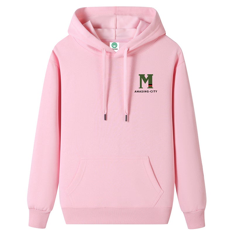 سويت شيرت هودي ثقيل للرجال من براند سبرينغ وأوتوم، سحب فضفاض، شخصية، شبابي، زوجين، جاكيت رياضي غير رسمي، أصفر - Image 2