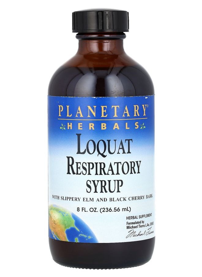 PLANETARY HERBALS Loquat Respiratory Syrup 8 fl oz (236.56 ml) 