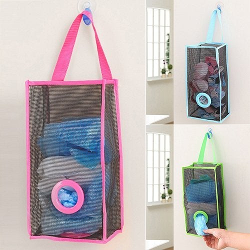 MEZON Mezons High Quality Folding Breathable Mesh Hanging Kitchen Garbage Bags Storage Pouch Shopping Bag Sorting Gloves Socks Organizers  - Image 5
