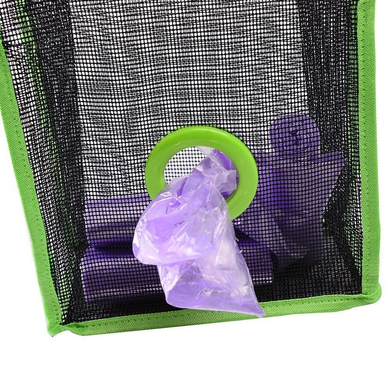 MEZON Mezons High Quality Folding Breathable Mesh Hanging Kitchen Garbage Bags Storage Pouch Shopping Bag Sorting Gloves Socks Organizers  - Image 4