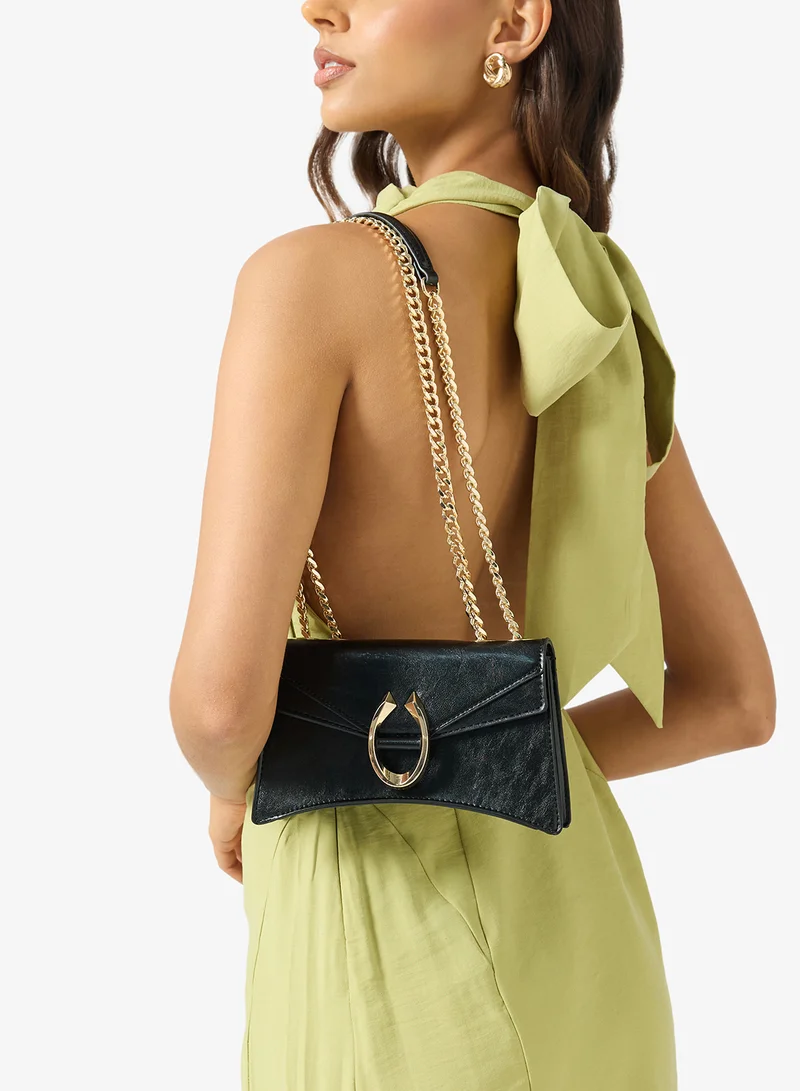 الدو فورتونا حقيبة كروس بودي بغطاء قلاب