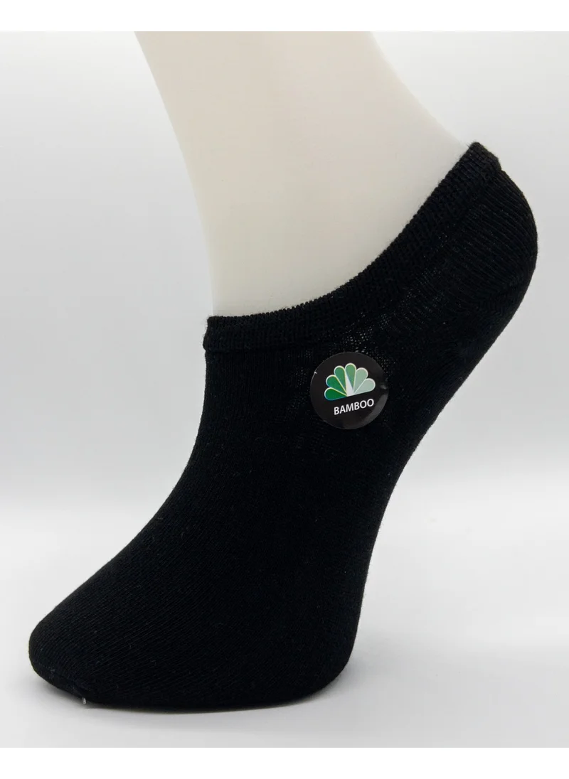 Ciho Socks Bamboo 6 Pairs Black Unisex Seamless Invisible Sneaker Socks