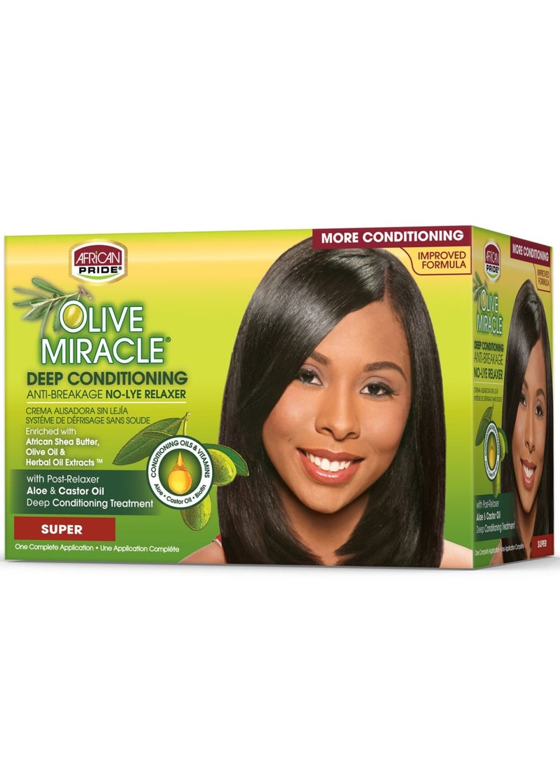 African Pride Olive Miracle Deep Conditioning Anti-Breakage Super 