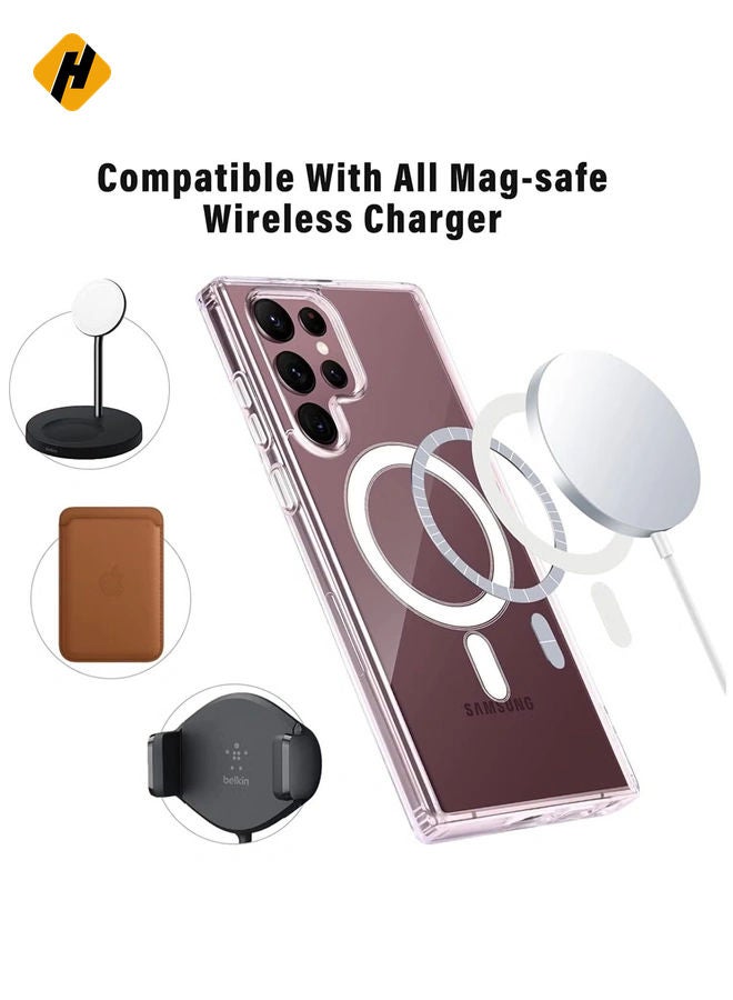 Clear Case for Samsung Galaxy S22 Plus, Compatible with Mag-Safe Charging, Ultra Slim & Full Protective Shockproof Case Cover (Galaxy S22 Plus, Clear)  - Image 1