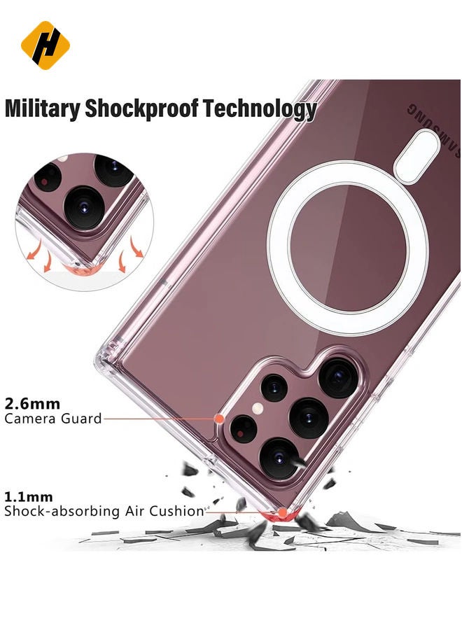 Clear Case for Samsung Galaxy S22 Plus, Compatible with Mag-Safe Charging, Ultra Slim & Full Protective Shockproof Case Cover (Galaxy S22 Plus, Clear)  - Image 2