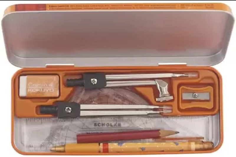 Camlin Kokuyo Scholar Geometry Box Geometry Box (Orange) - Image 3