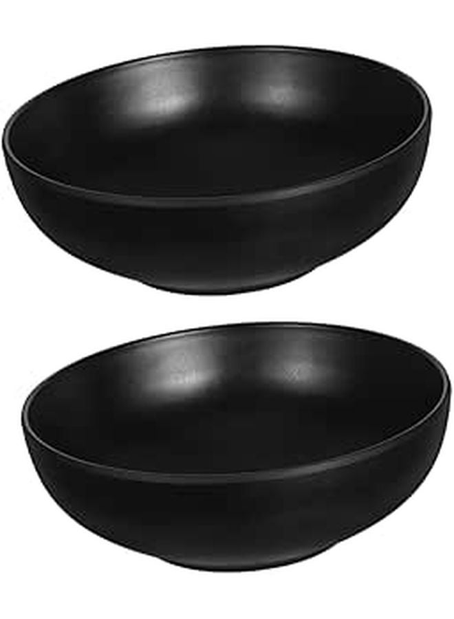 2Pcs Japanese Ramen Bowls 6 Inch Ceramic Instant Noodle Soup and Salad Bowls Versatile Kitchen Essential - Image 1