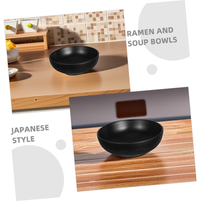 2Pcs Japanese Ramen Bowls 6 Inch Ceramic Instant Noodle Soup and Salad Bowls Versatile Kitchen Essential - Image 4