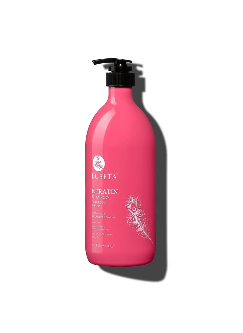 L LUSETA - Luseta Keratin Shampoo for Dry and Damaged Hair 33.8 Oz - Image 1