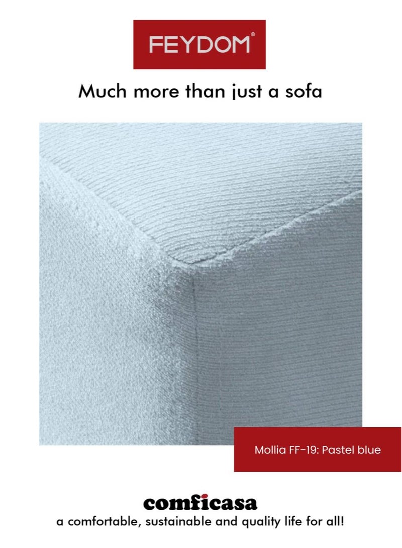 COMFICASA FEYDOM Pebble Multifunctional beanbag :Mollia Pastel Blue - Image 2