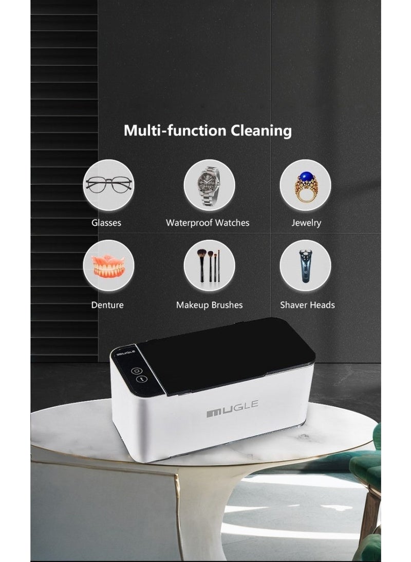 mUGLE Ultrasonic Cleaner 500ml, Portable Ultrasonic Cleaning Machine For Jewelry,Glasses,Retainer - Image 5