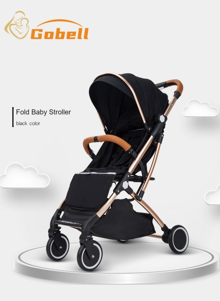 Gobell Aluminum Alloy Baby Foldable Stroller Single Lightweight Children's Stroller - Image 1