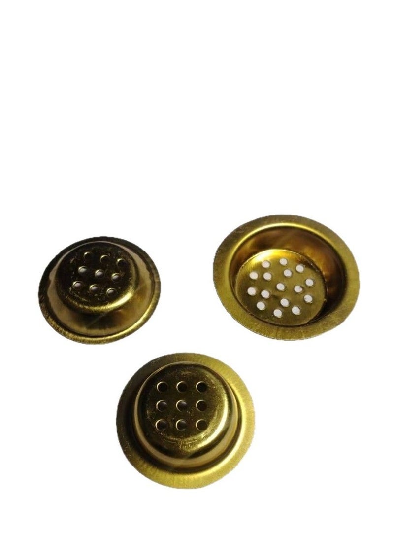 10pcs 5.8cm Golden Incense Burner incense holder charcoal holder  - Image 3