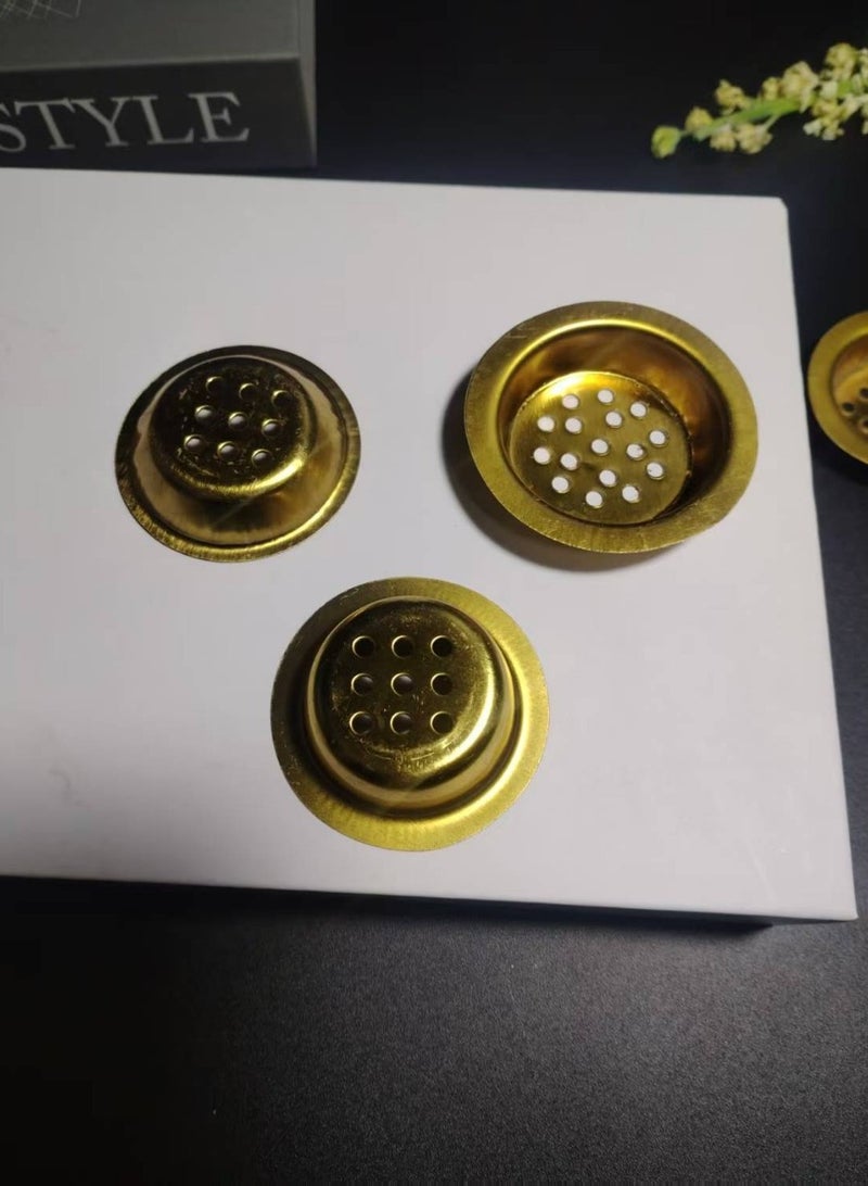 10pcs 5.8cm Golden Incense Burner incense holder charcoal holder  - Image 2