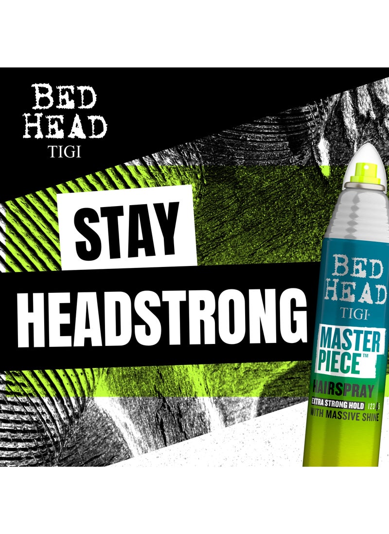 Bed Head Tigi - Masterpiece Hairpsray Extra Strong Hold with Massive Shine - 3 Pack - Image 1