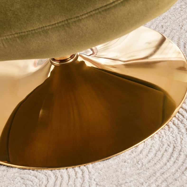 Pan Home CARINO SWIVEL ACCENT CHAIR WITH TABLE - GREEN - Image 5