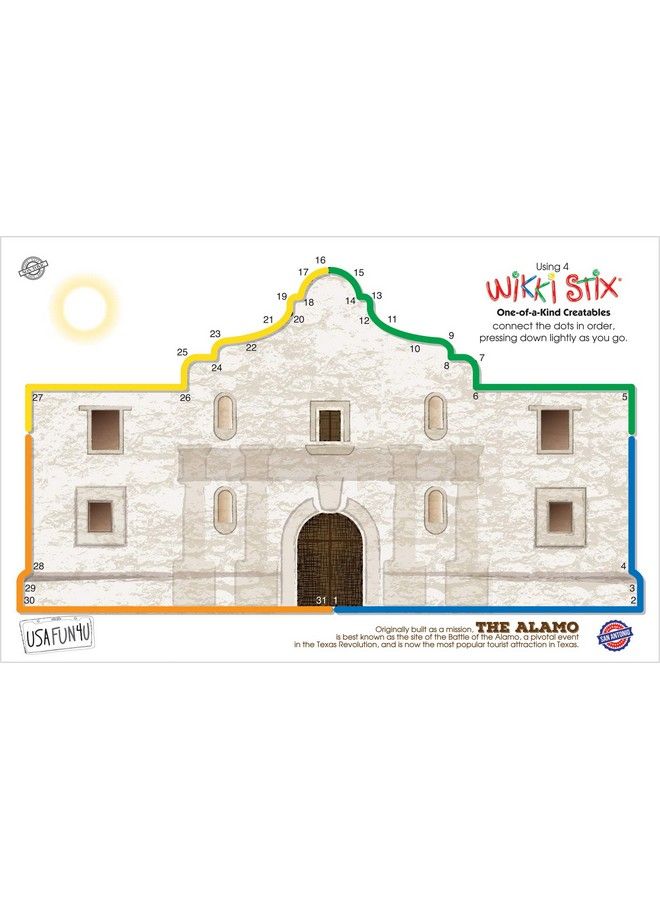 WikkiStix Usa Fun Paks, Travel Essential For Road Trips, Featuring Usa Landmarks And Locations, Made In Usa - Image 5