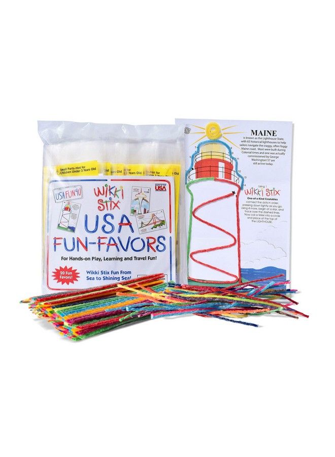 WikkiStix Usa Fun Paks, Travel Essential For Road Trips, Featuring Usa Landmarks And Locations, Made In Usa - Image 2