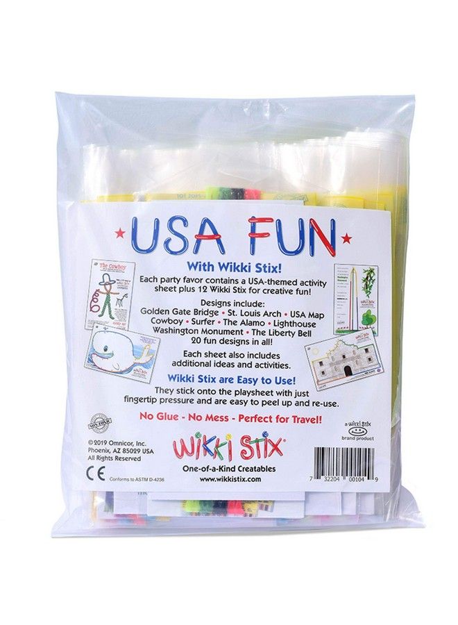 WikkiStix Usa Fun Paks, Travel Essential For Road Trips, Featuring Usa Landmarks And Locations, Made In Usa - Image 3