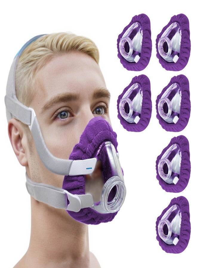 NATAKU 6-Pack Medium CPAP' Mask Liners Compatible with F20 Full Face Masks Cushion, Reusable Comfort Cushioned Mask Cushion Covers, Absorb Facial Oils and Moisture to Improve Mask Wear Experience - Image 1