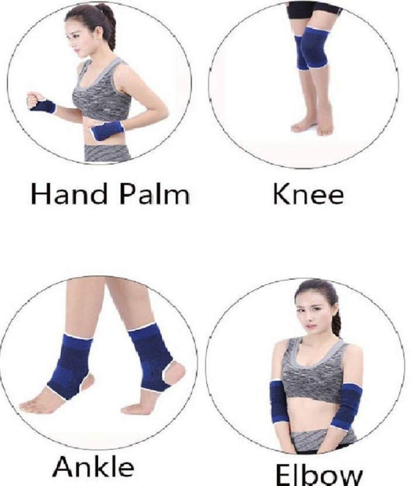 PrimeBox Combo Set of Ankle, Palm, Knee, Elbow Support For Gym and Multi Sports Uses - Image 2