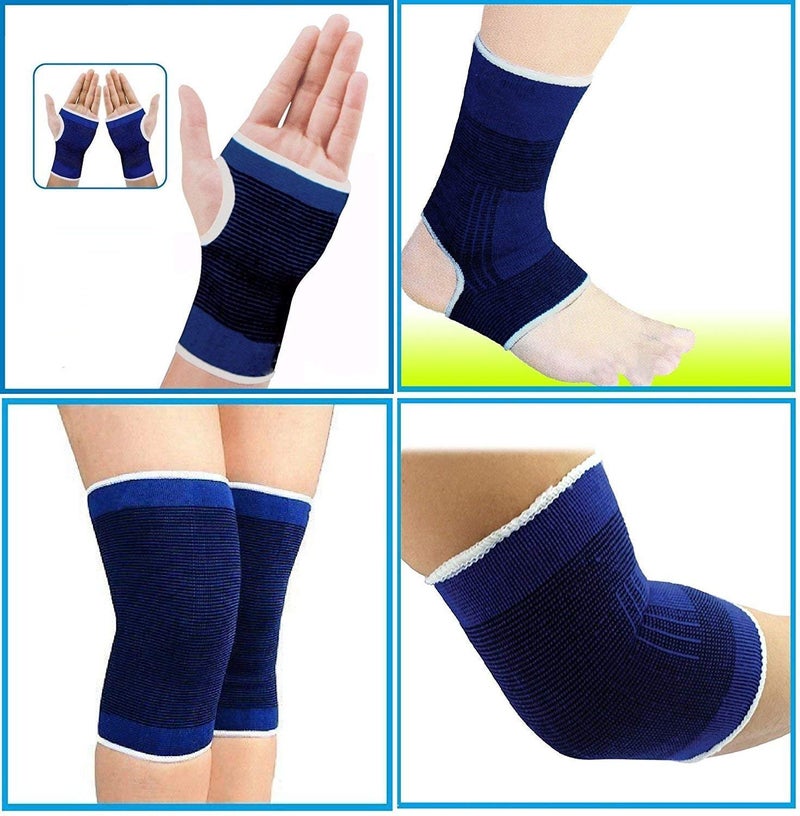 PrimeBox Combo Set of Ankle, Palm, Knee, Elbow Support For Gym and Multi Sports Uses - Image 5