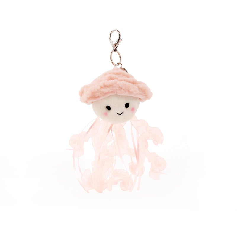 Plushland Magnetic Jellyfish Pair - Wavy & Chloe Kissing Plush Keychain Set, Ocean-Themed Calming Gift with Heart Charm, Dreamy Stuffed Animals for Peace & Love 4 Inches (Jellyfish Pair) - Image 4
