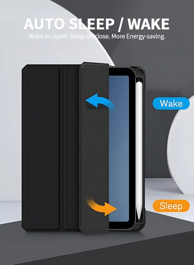 GROIC Compatible with iPad Generation 10th (2022)10.9 Inch Case with Pencil Holder,Slim Smart Cover Shockproof Cover with Clear Transparent Back Shell for iPad 10th Generation - Image 2