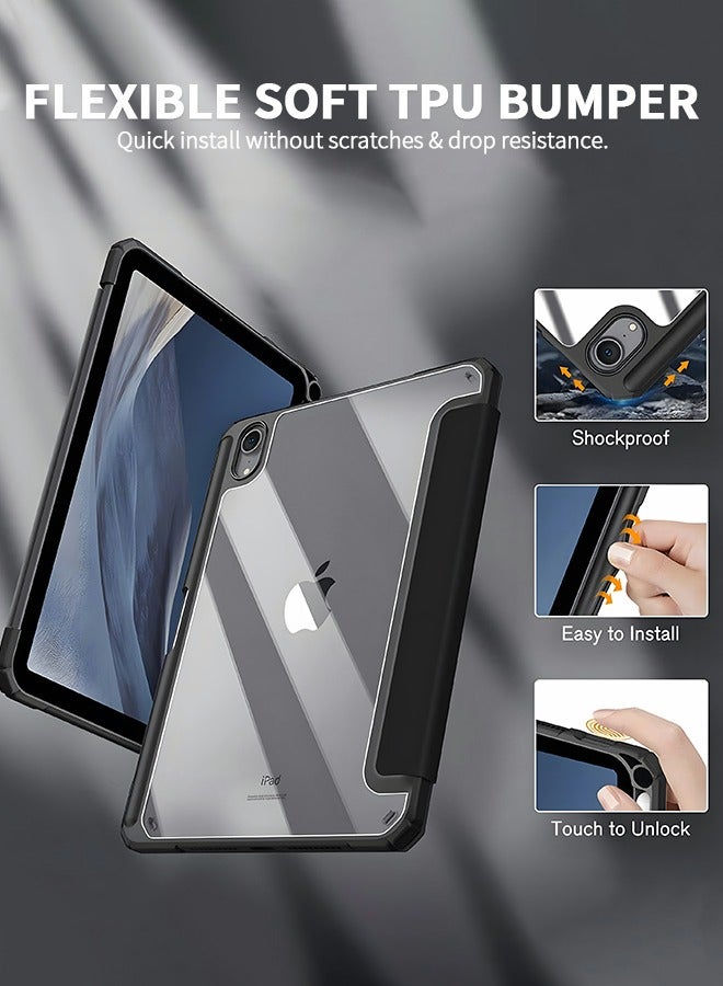 GROIC Compatible with iPad Generation 10th (2022)10.9 Inch Case with Pencil Holder,Slim Smart Cover Shockproof Cover with Clear Transparent Back Shell for iPad 10th Generation - Image 5