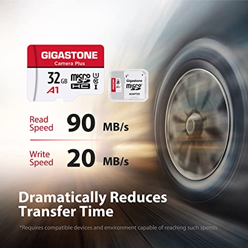 GIGASTONE 32GB Micro SD Card 5-Pack, MicroSDHC Memory Cards for Security Cameras, Wyze Cam, Roku, Full HD Video Recording, UHS-I U1 A1 Class 10, up to 90MB/s, with Adapter - Image 2