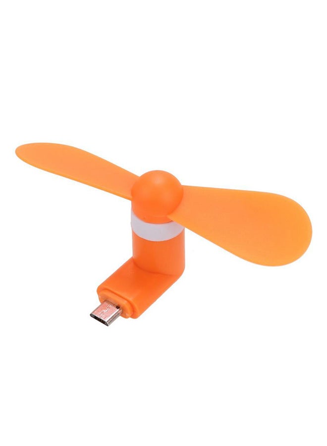 Loquat Portable Mini USB Electric Cooling Fan For Android LPF001201 Orange